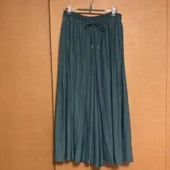 LEPSIM グリーンロング　キュロットスカート