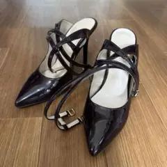 【美品】定価15,400円　マーキュリーデュオ　パンプスハイヒール　ボルドーのサムネイル