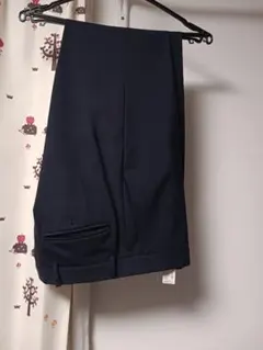 ZARA ネイビー チェック柄 スラックス 38