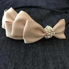 美品！ リボンカチューシャ 結婚式お呼ばれにオススメ