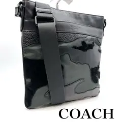 【美品】コーチ　COACH チャールズ サコッシュ マテリアルズ カモフラ　希少