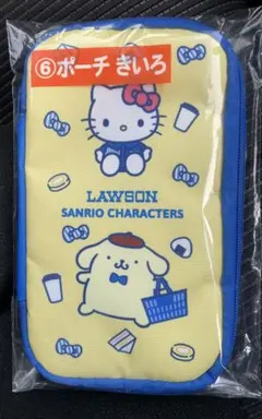 サンリオ当りくじ　ポーチきいろ　ポムポムプリン