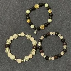 天然石ブレスレット 3本セット