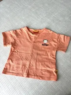 おさるのジョージ 半袖Tシャツ オレンジ 110