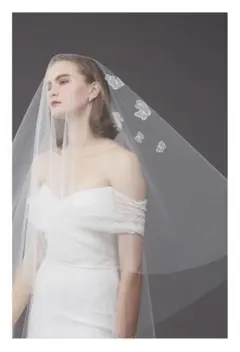 トリートドレッシング ウエディングベール(ロング) 80×250 蝶々