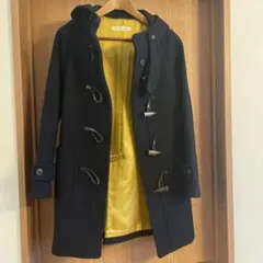 【美品】　ネイビー ダッフルコート ウール　グリーンレーベル　34