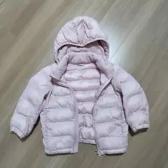 UNIQLO　フード付き中綿アウター　ピンク　100cm　ダウン