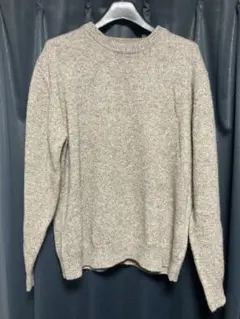 ［アーバンリサーチ ロッソ] シェットランドウールクルーネックニット ベージュ系