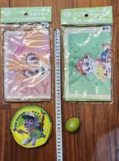 パウ・パトロール グッズ4点セット（タオル2枚・コインケース・卵型キーホルダー）