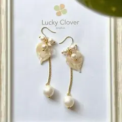 【Daily Line】春色-さくら色-✴︎夢見るビーズ✴︎イヤリングorピアス