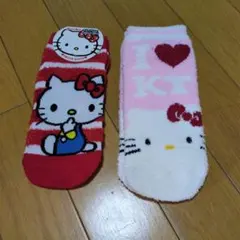 HELLO KITTY フワフワソックス 23-24cm　2足セット新品未使用