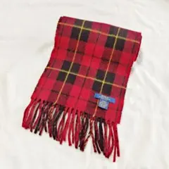 POLO RALPH LAUREN チェック柄フリンジスカーフ マフラー