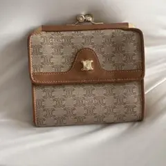 CELINE マカダム 二つ折り財布 がま口 セリーヌ