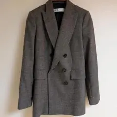 ZARA ダブルブレスト テーラードジャケット