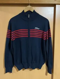 Titleist ジップアップニットセーター ネイビー/レッドのサムネイル