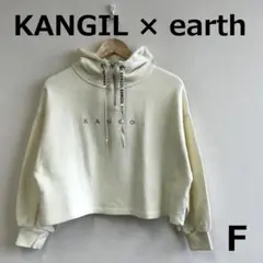 最終　A0618B04【KANGOL × earth】クロップドパーカーのサムネイル