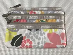 LeSportsac フラワー 3段ポーチ　3zip