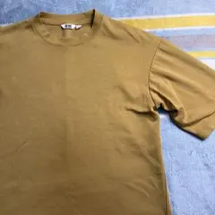 【美品】UNIQLO U エアリズムコットンTシャツ Mサイズ マスタード