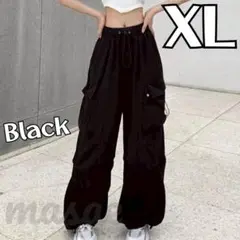 ブラックカーゴパンツxl