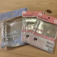 【新品・匿名】ダイソー　3穴バインダー　B8 トレカ用リフィルセット