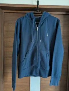 ラルフローレン ネイビーフルジップパーカー