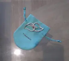 お値下げメンテナンス済TIFFANY＆Co．ダブルリーフブローチ　ポーチ付き 美品】ティファニー ブローチ ダブルリーフ STERLING｜Yahoo!フリマ