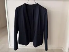 グリーンレーベルリラクシング　ネイビー　ノーカラージャケット