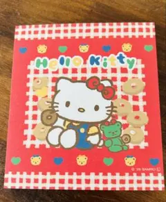 Sanrio キティちゃん　おやつパーティー　スクエアメモ帳　ハローキティ