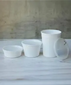 DEAN & DELUCA フードコンテナ　ホワイト　3個セット