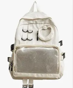 新品未使用 痛バッグ リュック 白 クリア 推し活 痛バ