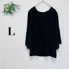 フロントタック　シフォンブラウス　Ｌサイズのサムネイル