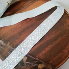 【s05】2m★銀 サテンリボン★幅20mm★ジャガードリボン ラッピング