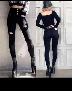 GYDA ダークブルー　美品♡ ハイウエストデニム　Мサイズ