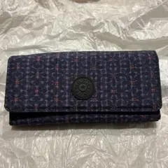 Kipling キプリング 濃紺 三つ折りナイロン財布ウォレットのサムネイル