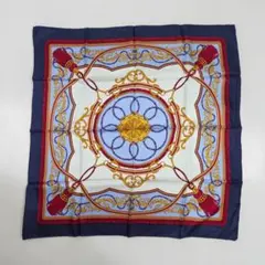 エルメス カレ HdORIGNY シルク100％ スカーフ ブルー - メルカリ