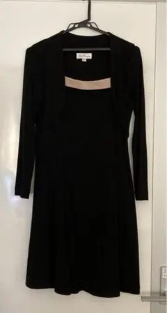 フォーマルにも！授乳口付きワンピース  S  ブラック