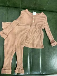H&M リブ編みロンパースセット 4-6m
