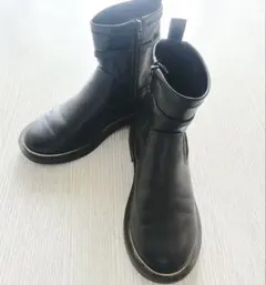 ZARA ザラ/ガールズ・ブーツ/ブラック/サイドジップ 20.0〜20.5cm