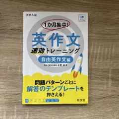 英作文速効トレーニング 自由英作文編 旺文社 水野卓