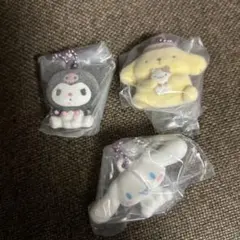 サンリオ　ふわわフロッキーマスコット　３個セット