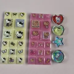 サンリオ　タイルシール　おはじきシール　おすそ分け