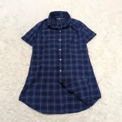 訳あり Ralph Lauren ホースロゴ刺繍 BLAKE チェックシャツ L