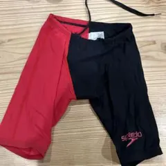 Speedo 競泳水着 黒/赤 FINA SP146332 - メルカリ