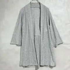コムサイズム フレアカーディガン F ガウン 長め チュニック丈 薄手 羽織