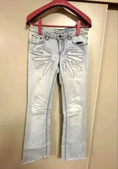 最終価格 AZZURE JEAN フレアデニム ライトブルー