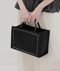 【未使用】ツルバイマリコオイカワ　パール　ラウンド型ハンドバッグ ブラック 2025年最新】ツルバイマリコオイカワ バッグの人気アイテム