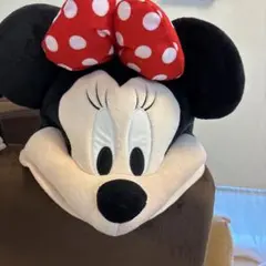 ミニーマウス 顔型キャップ