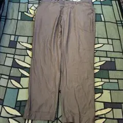 90s MURANO スリランカ製 2タック ポリレーヨン スラックス アメカジ