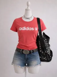 平成ギャル adidas 半袖ピチTシャツ マクブリング グランジ y2kのサムネイル