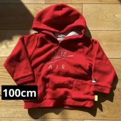 【送料無料】NIKE フリースパーカー 100cm レッド 子供服 ナイキ